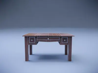 Old Table Low-poly 3D model