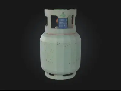 Gas Cylinder  Essential Industrial Storage Unit 3D model
