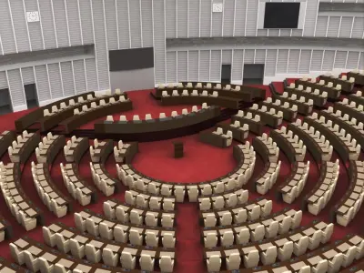 Parliament Chamber Interior 3D model
