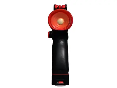 Futuristic Blaster Pistol with Red Sight 3D model