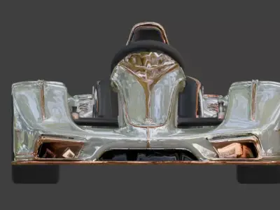 Luxury Racing Go Kart 3D Model Low-poly 3D model