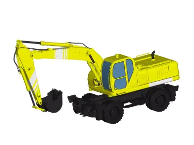  Excavator 3D model