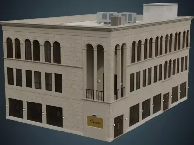 Building 30 Low-poly 3D model