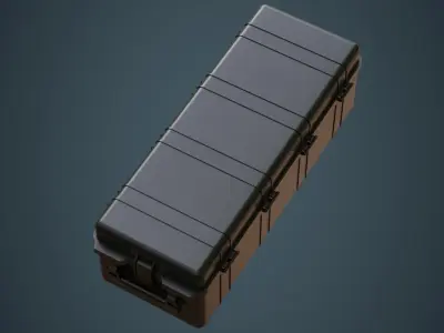 Military Case 4A Low-poly 3D model