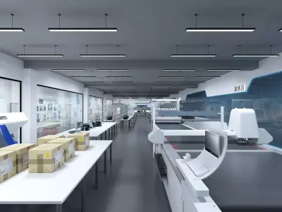 clothing factory 3D model