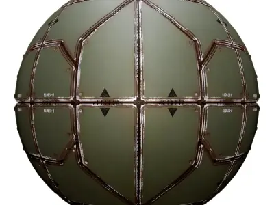 PBR Sci-Fi Industrial Texture 63 Low-poly 3D model