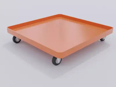 small handling cart for diorama 3D model