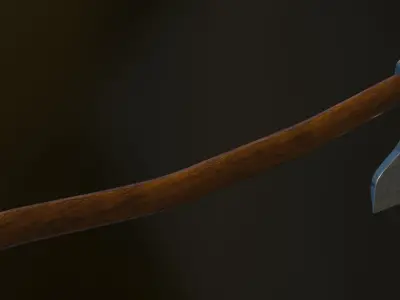 Medieval Viking Axe  Free low-poly 3D model