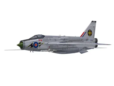 English Electric Lightning  F6 3D model