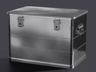 Aluminum Container 002 M 3D model