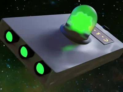 Rick Sanchez Portal Gun 3D model