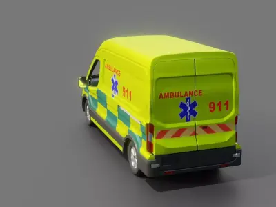 Ford Transit Rural Ambulance 3D model