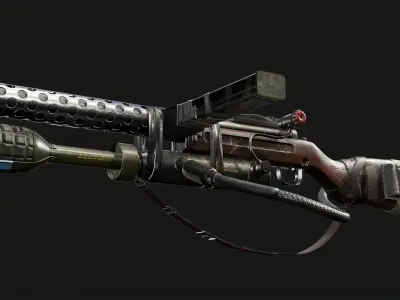sterling submachine gun 3D model purchase