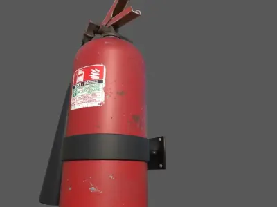 Fire Extinguisher Free low-poly 3D model purchase