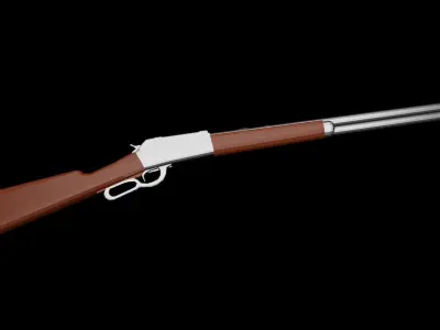 Winchester Rifle Free low-poly 3D model