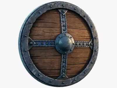 Viking Shield Standar 3D model