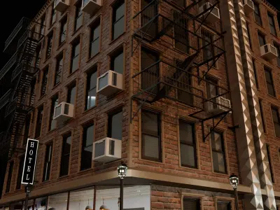 CityBuilding Free low-poly 3D model