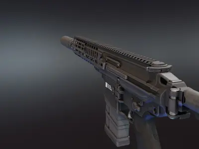 SIG Sauer MCX Spear Low-poly 3D model