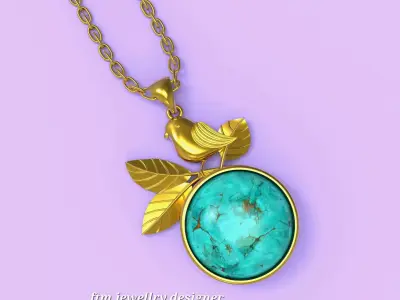bird necklace Free 3D print model