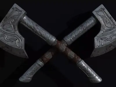 Viking Axe 3D model
