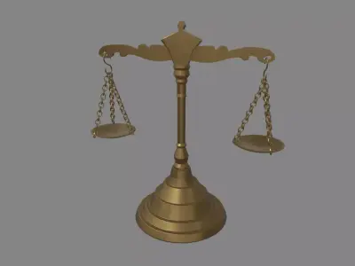 Balance Scale Low-poly 3D model purchase
