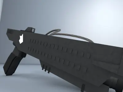 Futuristic Gun Free low-poly 3D model