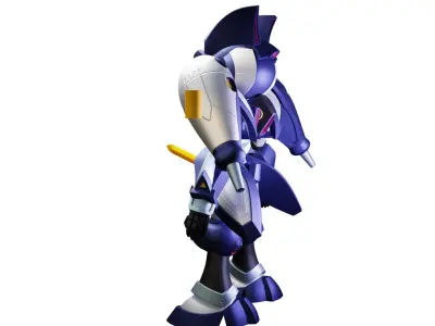 Robot rigged 3d model purchase