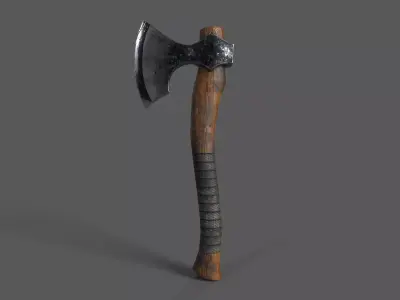 AXE-LOW axe Low-poly 3D model