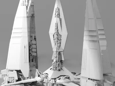 Chancellor Floating city 2 3D model
