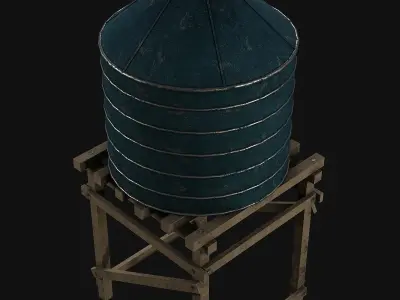 water tower 3D model get