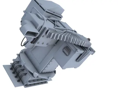  MLG 27  Naval Gun 3D model