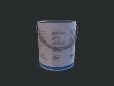 Paint Can Gallon Low-poly 3D model