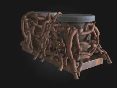Anchored Bonds  Symbolic Sculpture Model for Emotional  3D model