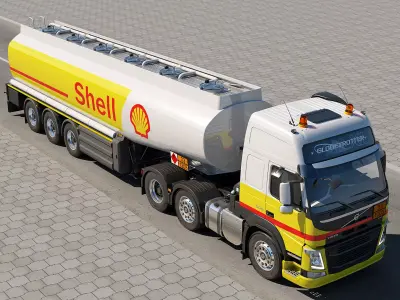 Volvo FM 6X2 Fuel Tank 3D model