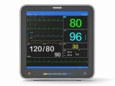 ECG Monitor 3D model