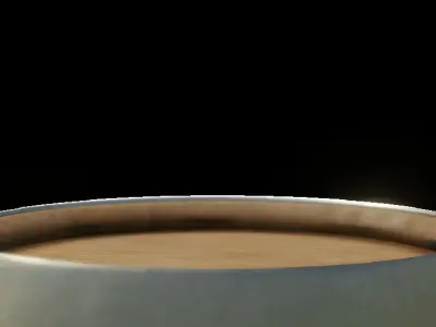 Barrel wooden Low-poly 3D model get