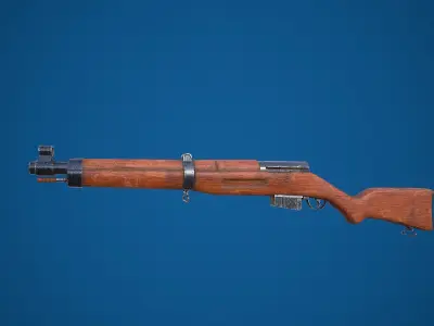 Old Rifle Free low-poly 3D model