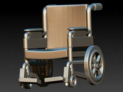 Wheel Chair Pendant Charm Bracelet Jewelry 3D print model