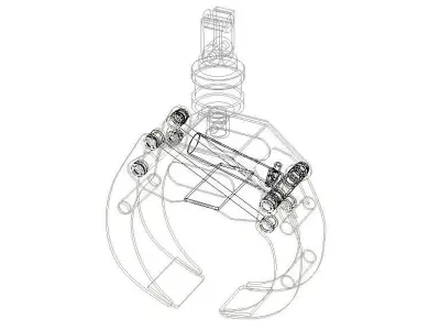 Hydraulic Grapple Free 3D model