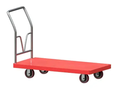 Cart small Low-poly 3D model