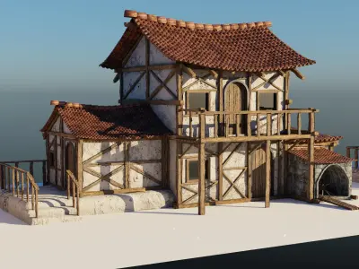 Japanese Houses 3D model