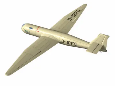 dfs228 High altitude reconnaissance aircraft 3D model