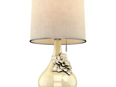 Table Lamps Stone Flower 3D model