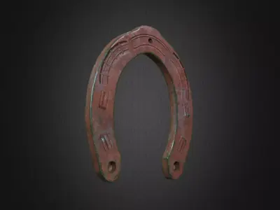 Horseshoe Free low-poly 3D model
