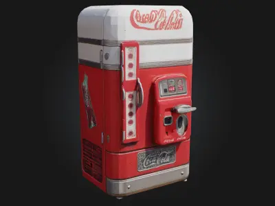 Vintage Soda Machine  Retro Refreshment with Classic Charm 3D model