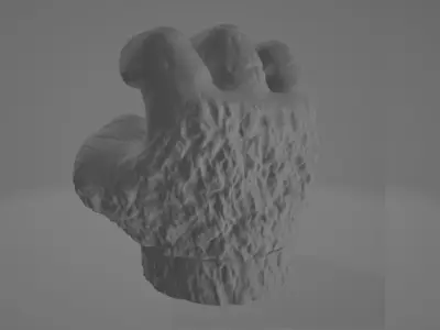 1977 Shogun Godzilla Flying Fist and Mechanism 3D print model