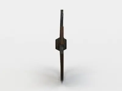 Damaged wheel Low-poly 3D model