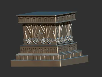 Egyptian Pharaoh Bust Base 3D print model