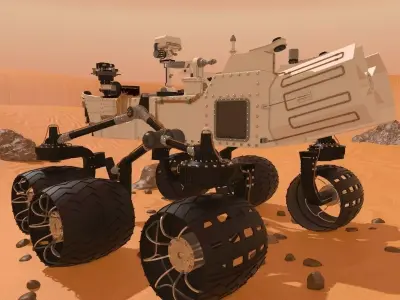 Curiosity Rover Mars 3D model