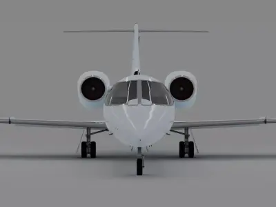 Learjet 35 Low-poly 3D model